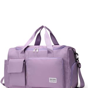 Fashion Large Travel Bag Cabin Tote Bag Handbag Nylon Waterproof Shoulder Bag Women Weekend