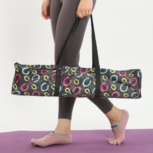 1pc Circle Pattern Yoga Pad Storage Bag